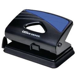 Office Depot 2 Hole Punch 91W0 Black, Blue 20 Sheets