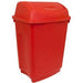 Bentley Flip Top Waste Bin 50L Plastic Red 45 x 32 x 63 cm