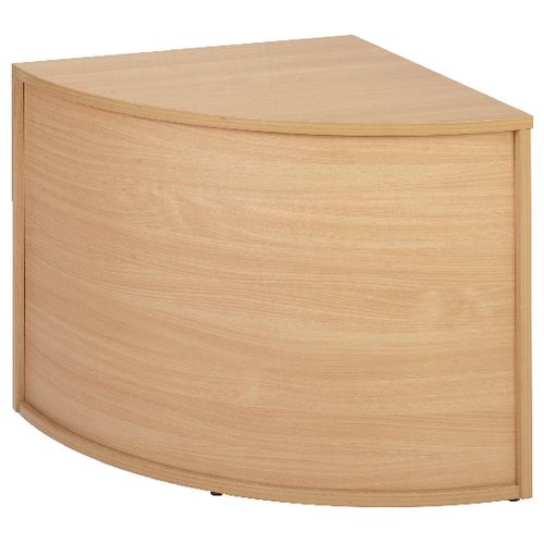 Dams International 90 Degree Corner Base Unit with Beech Coloured Melamine Top Denver 800 x 800 x 742mm