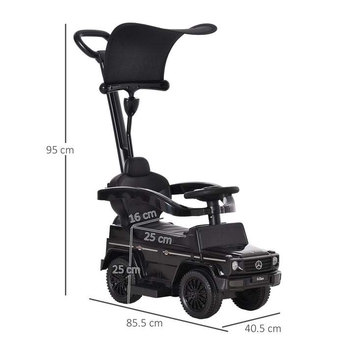 HOMCOM Benz G350 Ride-On Push Along Car Black