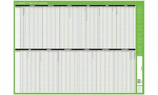 Q-Connect Day Planner Mounted 2024