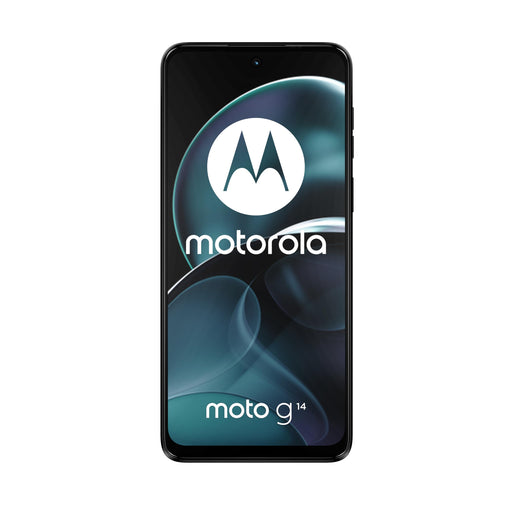 Motorola Moto G14 - 4G smartphone - dual-SIM - RAM 4 GB / Internal Memory 128 GB - microSD slot - LCD display - 6.5" - 2400 x 1080 pixels - 2x rear cameras 50 MP, 2 MP - front camera 8 MP - steel grey