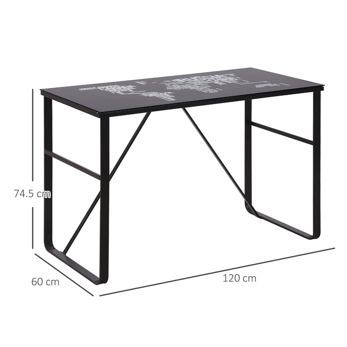 HOMCOM Writing Desk Black 600 x 745 mm
