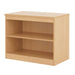 Dams International Bookcase with 1 Shelf Deluxe 1020 x 550 x 725 mm Beech