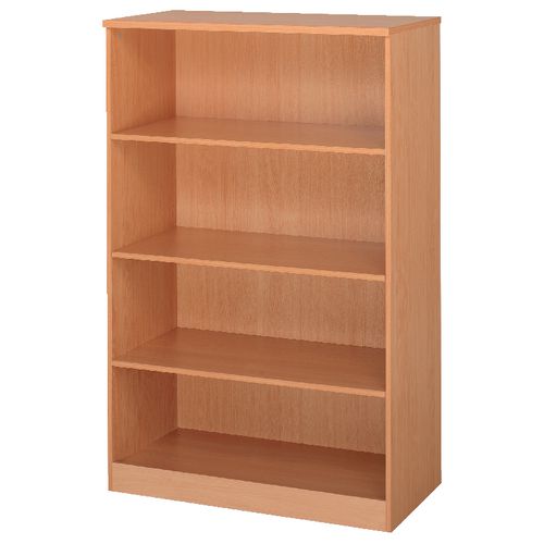 Dams International Bookcase with 3 Shelves Deluxe 1020 x 550 x 1600 mm Beech