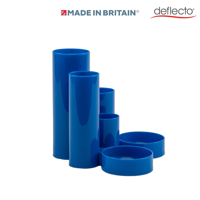 Deflecto Desk Organiser Plastic Blue