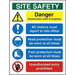 Site Sign Construction Site Safety PVC 60 x 45 cm