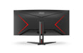AOC Gaming CU34G2XE/BK - LED monitor - gaming - curved - 34" - 3440 x 1440 WQHD @ 144 Hz - VA - 4000:1 - HDR10 - 1 ms - HDMI, DisplayPort - black, red