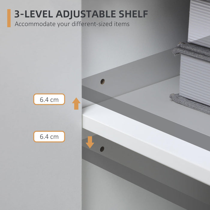 HOMCOM Storage Cabinet 838-196LG Particleboard, Pine Wood