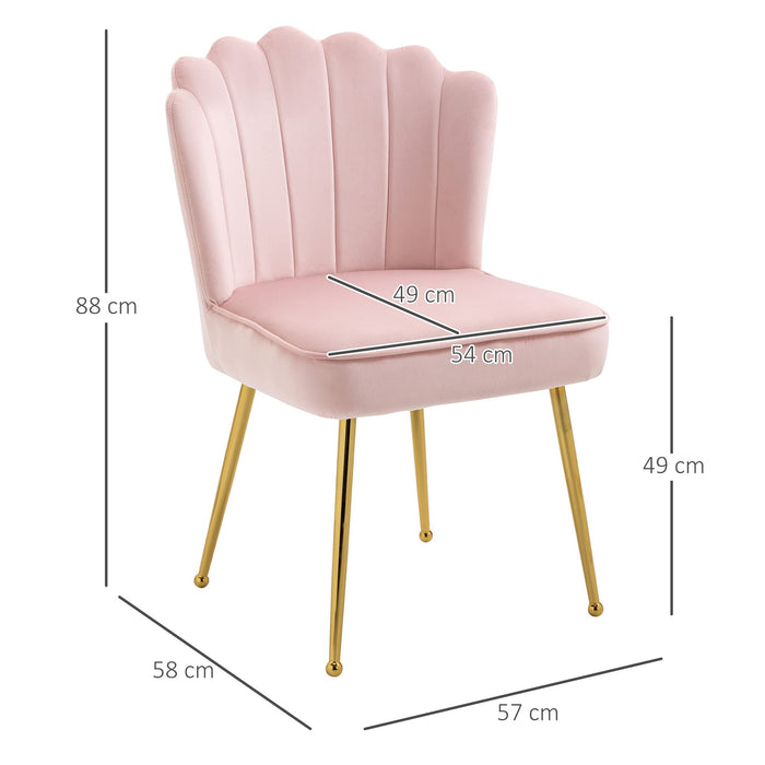HOMCOM Accent Chair 839-169V70PK Pink