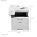 Brother DCP-L5510DW A4 Mono 3in1 Multifunction Laser Printer