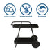 Novogratz 88191CHC1E Metal Outdoor Cart