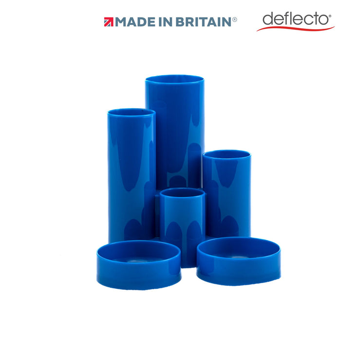 Deflecto Desk Organiser Plastic Blue