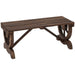 OutSunny Garden Rustic Wooden Bench Brown