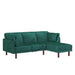 DOREL HOME 3 Seat Sofa BLACK VELVET Velvet 2,044.70 (W) x 1,562.00 (D) x 800.00 (H) mm