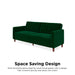 DOREL HOME 3 Seat Sofa GREEN Velvet 2,070.10 (W) x 863.30 (D) x 863.30 (H) mm
