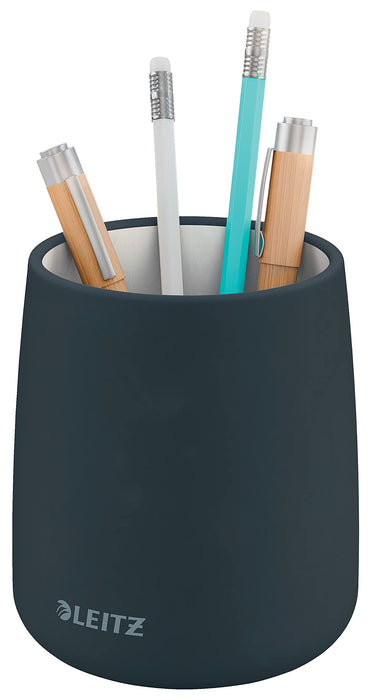 Leitz Pencil Pot Cosy Ceramic Velvet Grey 108 x 87 x 87 mm
