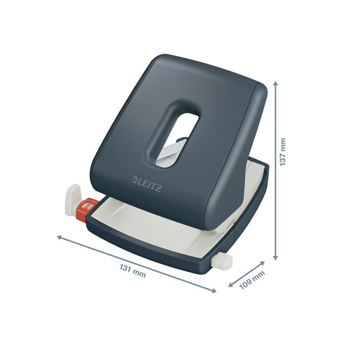 Leitz Hole Punch 50040089 30 Sheets Velvet Grey