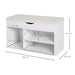 HOMCOM Shoe Cabinet 837-005V01 Particle Board White 300 mm x 800 mm x 470 mm