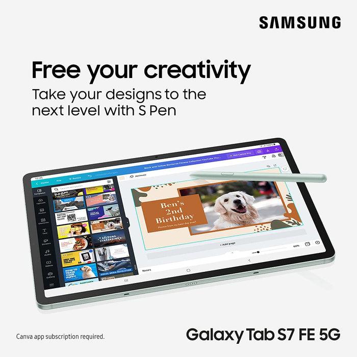 Samsung Tablet S7 FE Mystic Black 64 GB SM-T736BZKAEUA