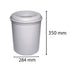 Exacompta Fire-Proof Waste Paper Bin 15L 35 cm Grey Pack of 3