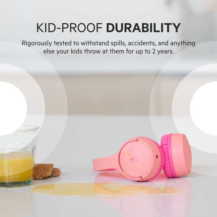 Belkin SOUNDFORM Wireless Kids Mini Headphones Pink