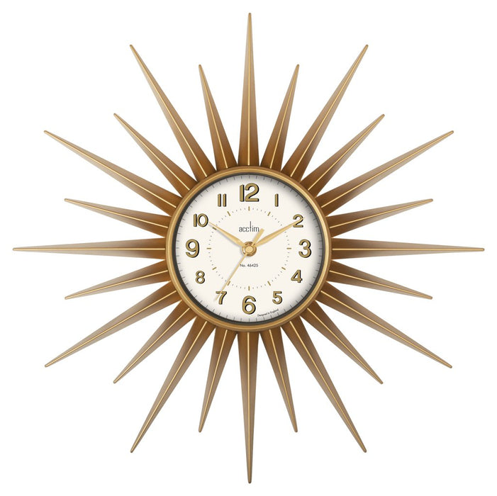 Acctim Clock 21760 44 x 4.2 x 44 cm Gold