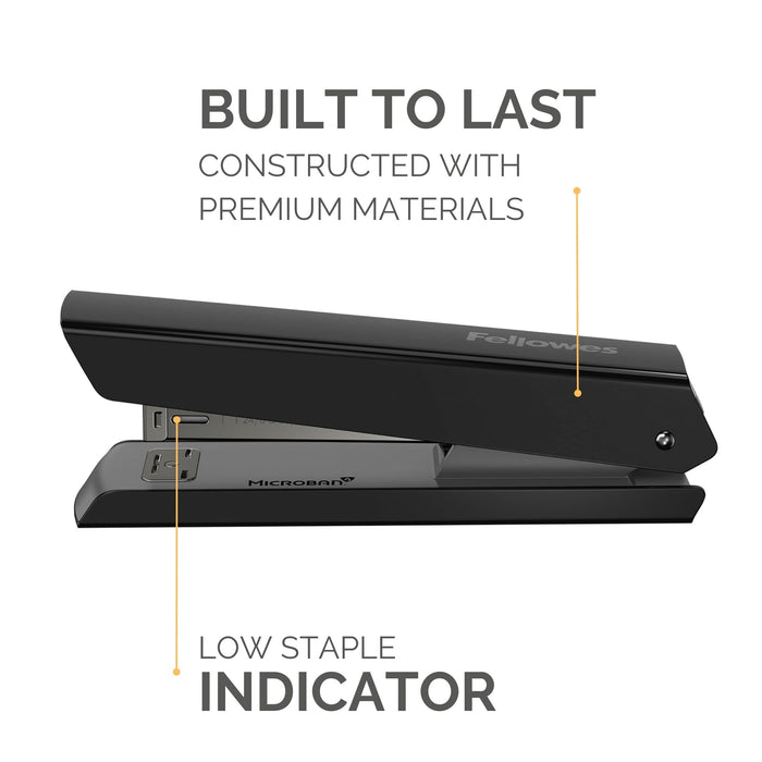 Fellowes LX820 Stapler 24/6, 26/6 Black 20 Sheets Metal, Plastic