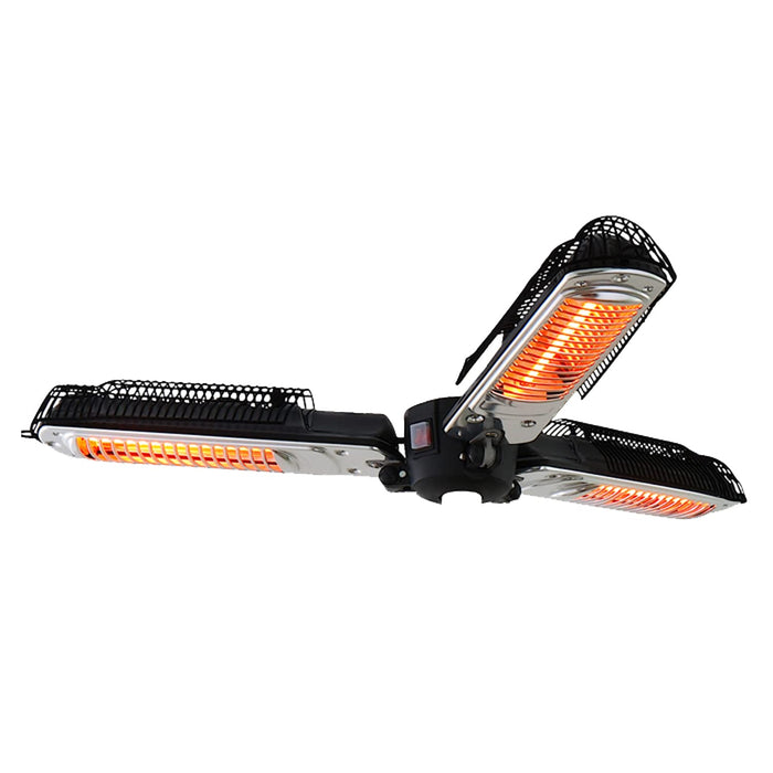 OutSunny Electric Outdoor Heater Black 180 cm