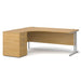 Dams International Desk with Pedestal EBS18LO 1,800 x 1,626 x 725 mm
