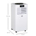 HOMCOM Portable Air Conditioner 823-027V70 White 35 x 38 x 70.5 cm