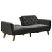Novogratz 3 Seat Sofa BLUE Velvet 2,108.20 (W) x 850.90 (D) x 825.50 (H) mm