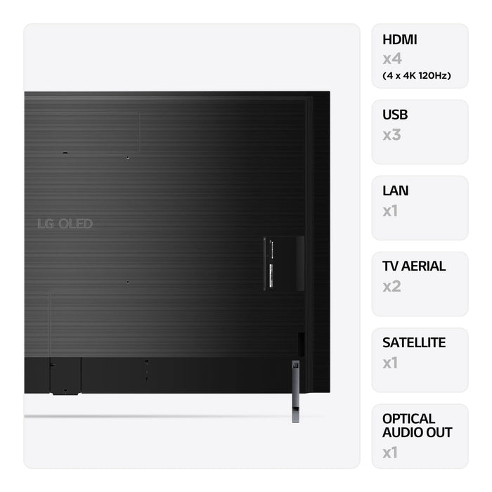 LG Signature OLED Evo Z3 77 Inch 8K 4 x HDMI Ports 3 x USB Ports Smart TV