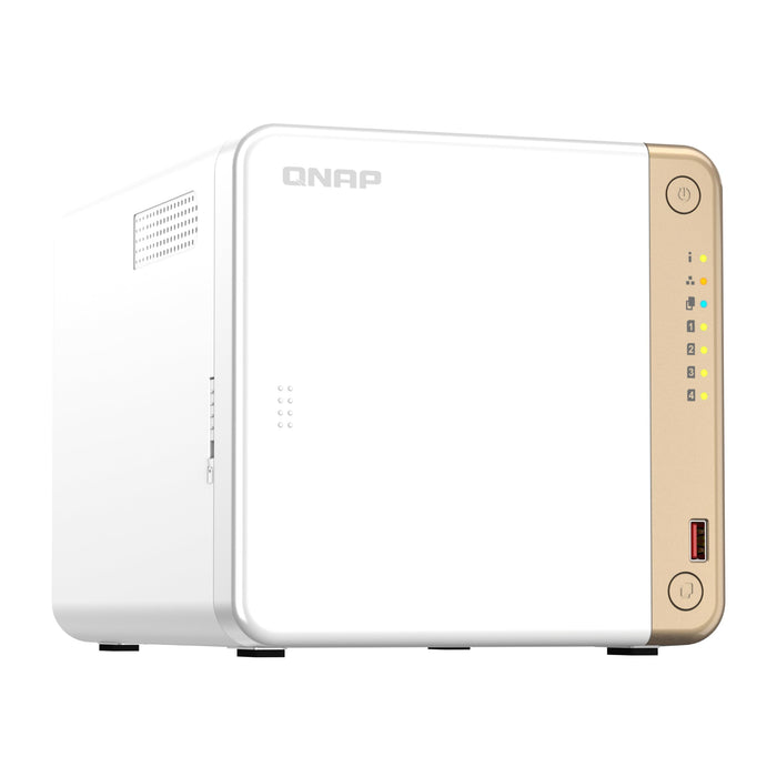QNAP TS-462 - NAS server - 4 bays - SATA 6Gb/s - RAID RAID 0, 1, 5, 6, 10, JBOD - RAM 4 GB - 2.5 Gigabit Ethernet - iSCSI support