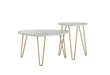 Novogratz Accent tables 7021891COMNUK White Marble 830.6 (W) x 835.7 (D) x 574 (H) mm