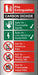 Fire Extinguisher Sign Carbon Dioxide Aluminium 20 x 10 cm