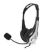 ewent EW3562 Wired Stereo Headset Over the Head With Microphone Black/Silver