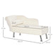 HOMCOM Chaise Longue Cream 560 x 750 mm