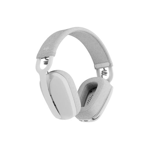 Logitech Zone Vibe Wireless - Headset - full size - Bluetooth - wireless - USB-C via Bluetooth adapter - off-white - Certified for Microsoft Teams