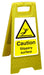 Floor Sign Slippery Surface Polypropylene 60 x 30 cm