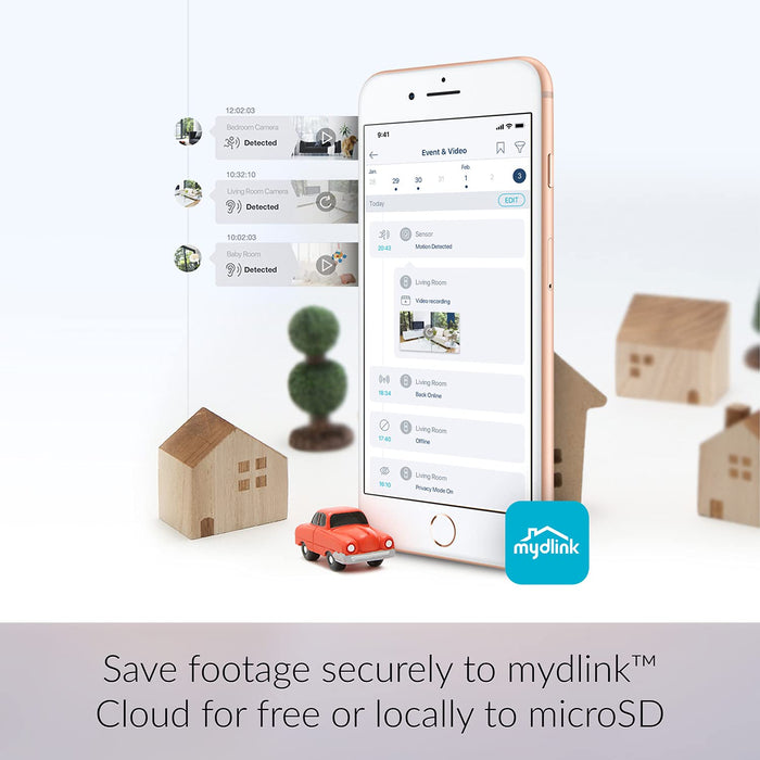 D-Link DCS 8325LH - Network surveillance camera - indoor - colour (Day&Night) - 2 MP - 1920 x 1080 - 1080p - fixed focal - audio - wireless - Wi-Fi - Bluetooth 4.0 - MJPEG, H.264 - DC 5 V