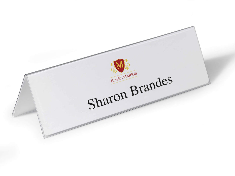DURABLE Name Holder 805319 Transparent Pack of 25