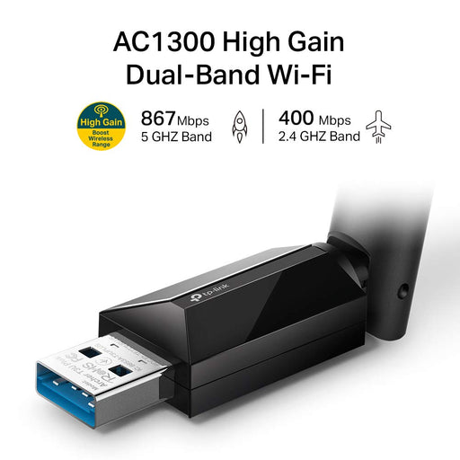 TP-Link AC1300 High Gain Dual Band USB Adapter