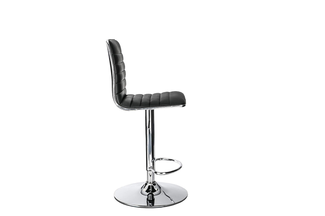 Alphason High Back Bar Stool with Adjustable Seat Colby Black