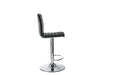 Alphason High Back Bar Stool with Adjustable Seat Colby Black