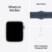 Apple Watch SE (GPS) - 2nd generation - 44 mm - silver - smart watch with sport band - fluoroelastomer - storm blue - band size: M/L - 32 GB - Wi-Fi, Bluetooth - 32.9 g