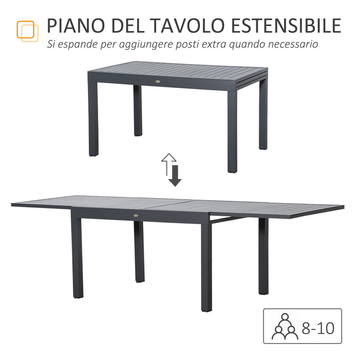 OutSunny Table 84B-782 Aluminium 900 x 2,700 x 750 mm