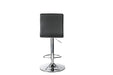 Alphason High Back Bar Stool with Adjustable Seat Colby Black