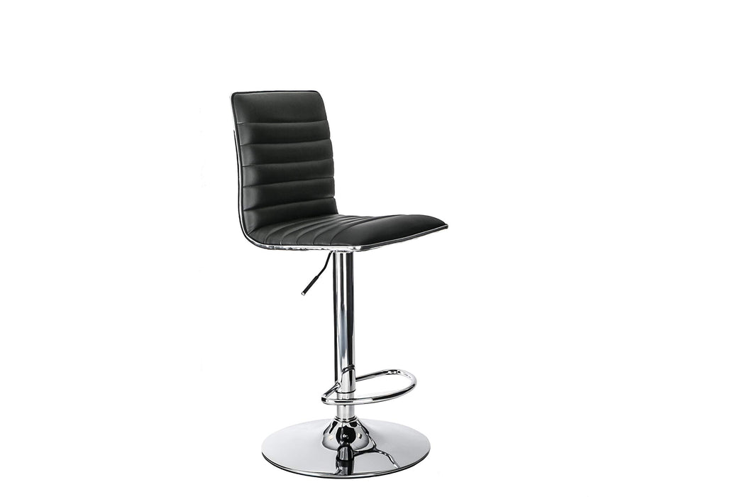 Alphason High Back Bar Stool with Adjustable Seat Colby Black