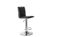 Alphason High Back Bar Stool with Adjustable Seat Colby Black